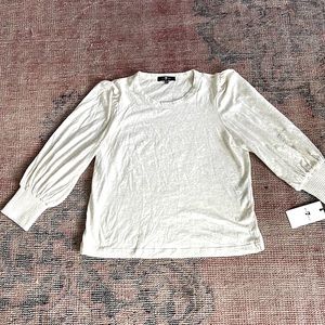 NWT 7 for all mankind puff sleeve shirt